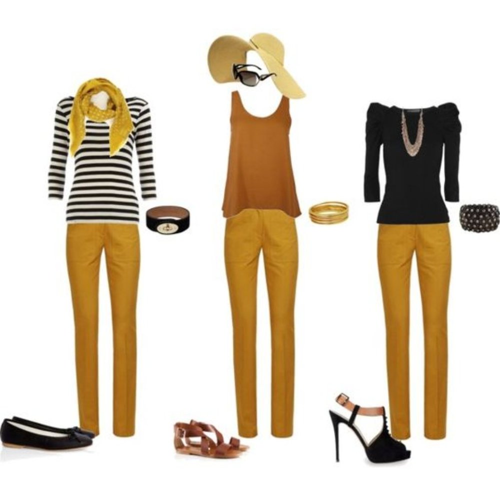 Skinny Pants - YELLOW - Picture 4 of 5